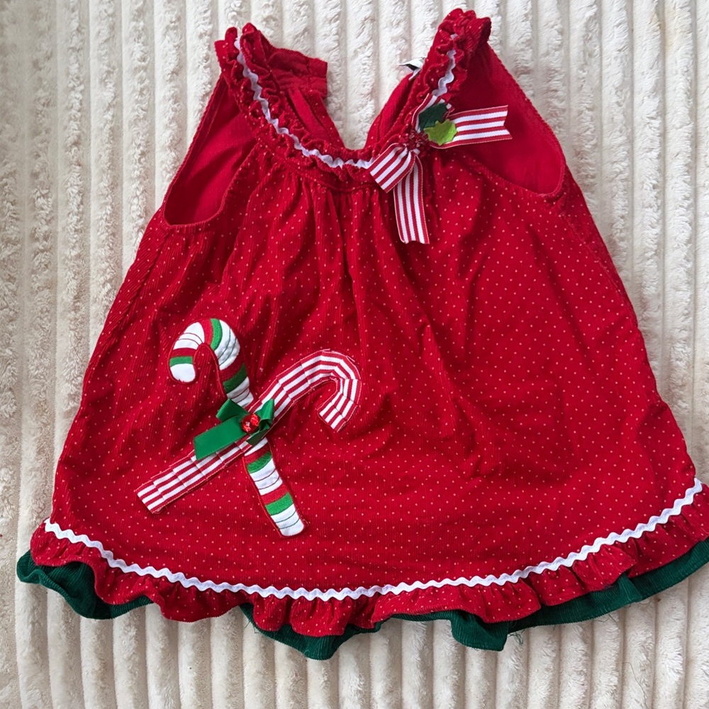Rare Editions Festive Red Dress with Polka Dots